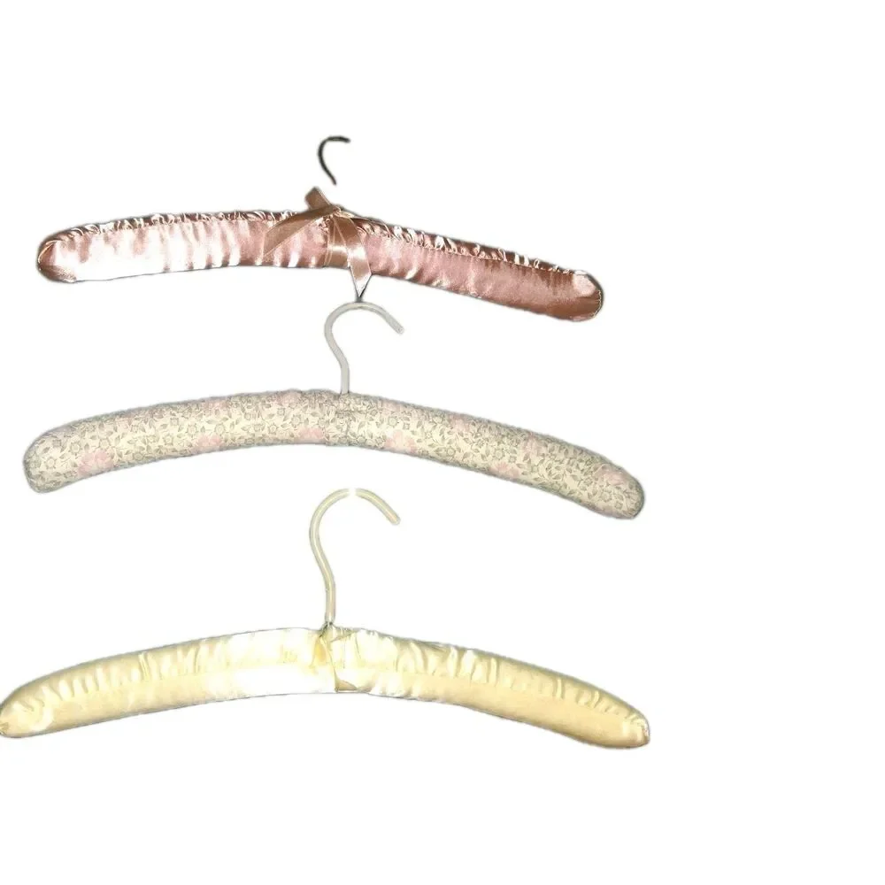 Coat Hangers 3 Padded Cushion Various Colors